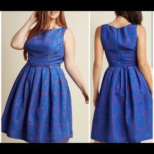 Blue and purple royal dress